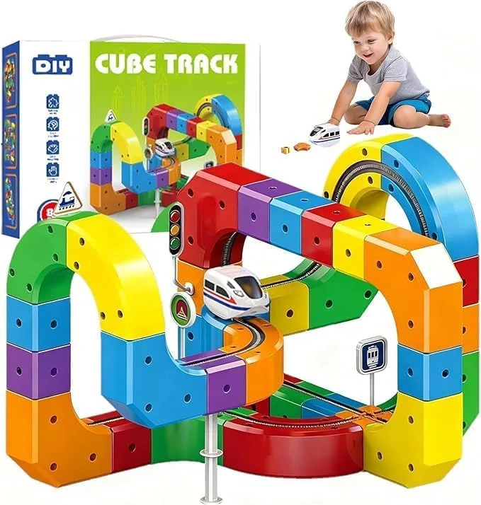 Magic Rail Cube 3D комплект електрически влак, 81 части
