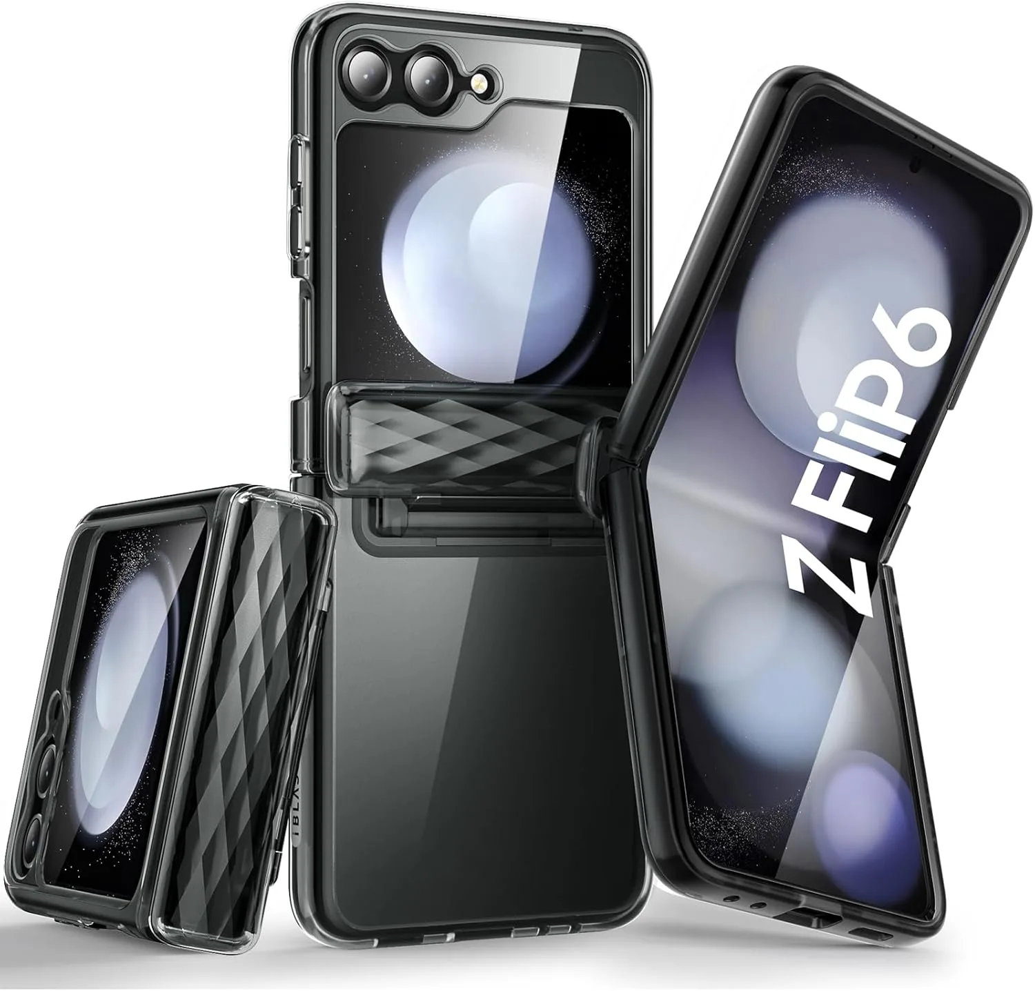i-Blason Cosmo калъф (карбон/TPU) за Samsung Galaxy Z Flip 6 / Z Flip 5, с 3-слойна защита