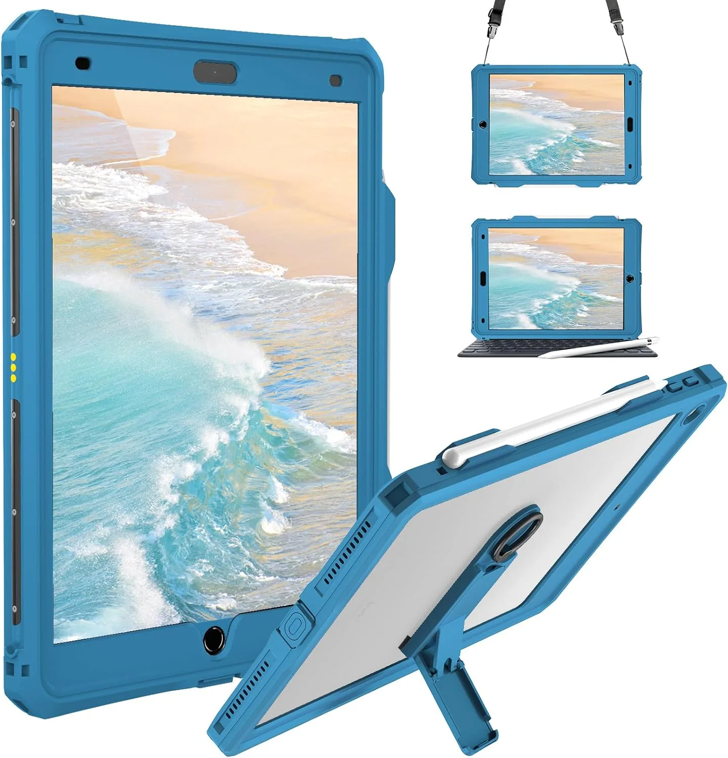 Калъф ShellBox за iPad 10.2" (9-то/8-мо/7-мо поколение) водоустойчив със стойка