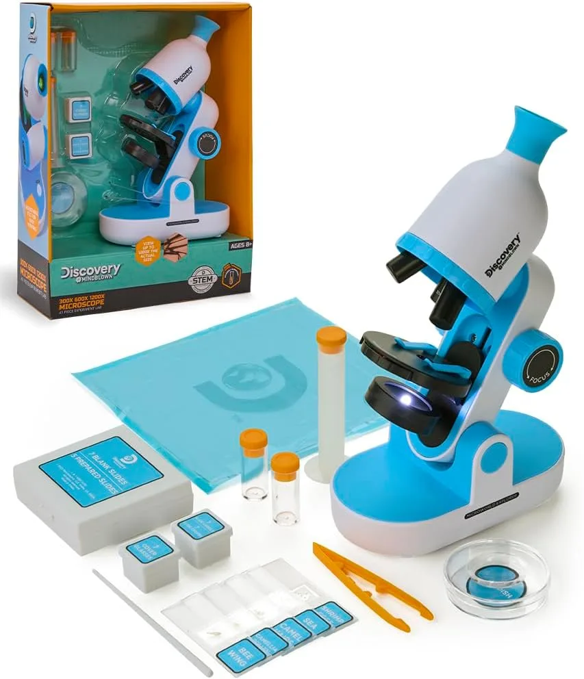 Discovery Mindblown комплект детски микроскоп STEM 41 части 300x/600x/1200x
