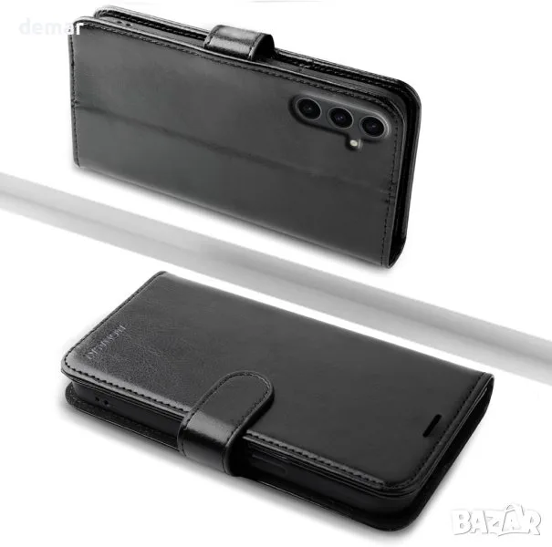 MONASAY Wallet кожен калъф-портфейл за Samsung Galaxy S24+ / S24 Plus 5G (6.7 инча) с протектор и RFID блокер