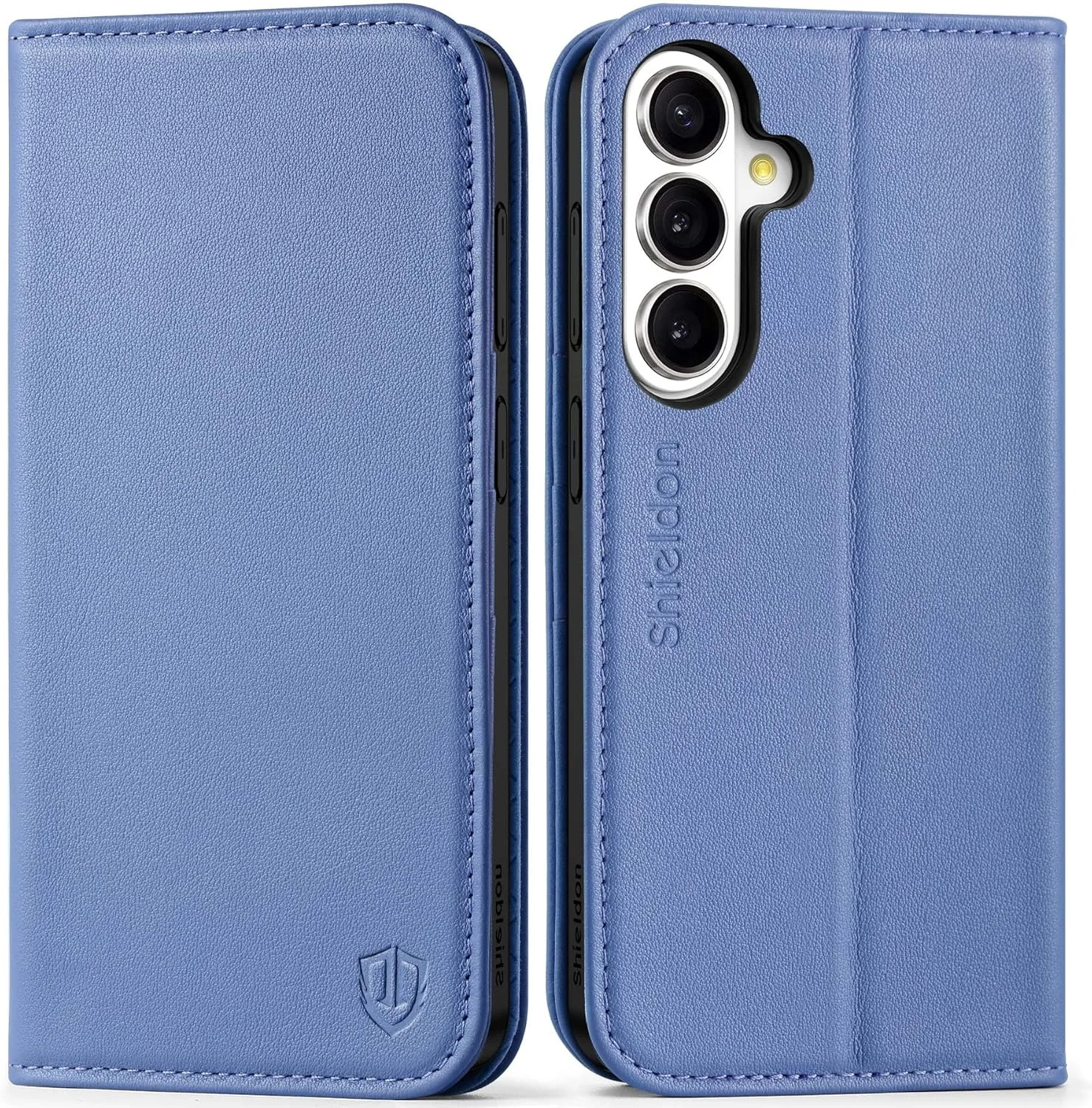 Калъф/кейс от естествена кожа с RFID защита и стойка за Samsung Galaxy S26 Ultra (6.9”)