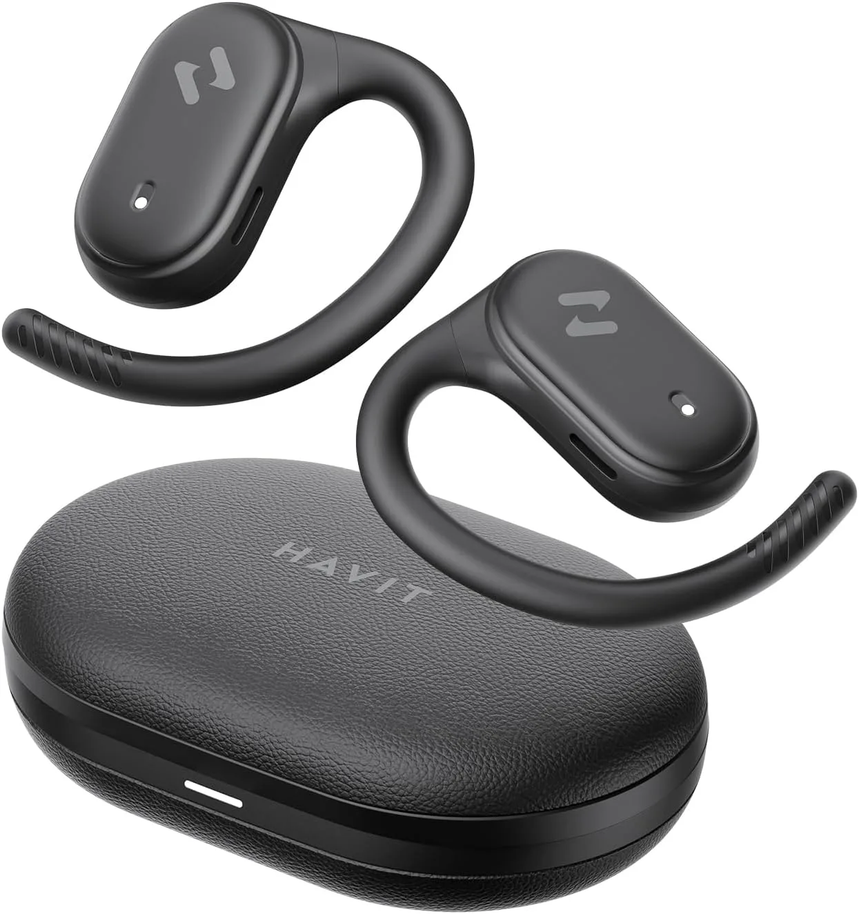 Havit OWS915 Open-Ear безжични Bluetooth слушалки с IPX5, 64ч живот на батерията и калъф за зареждане
