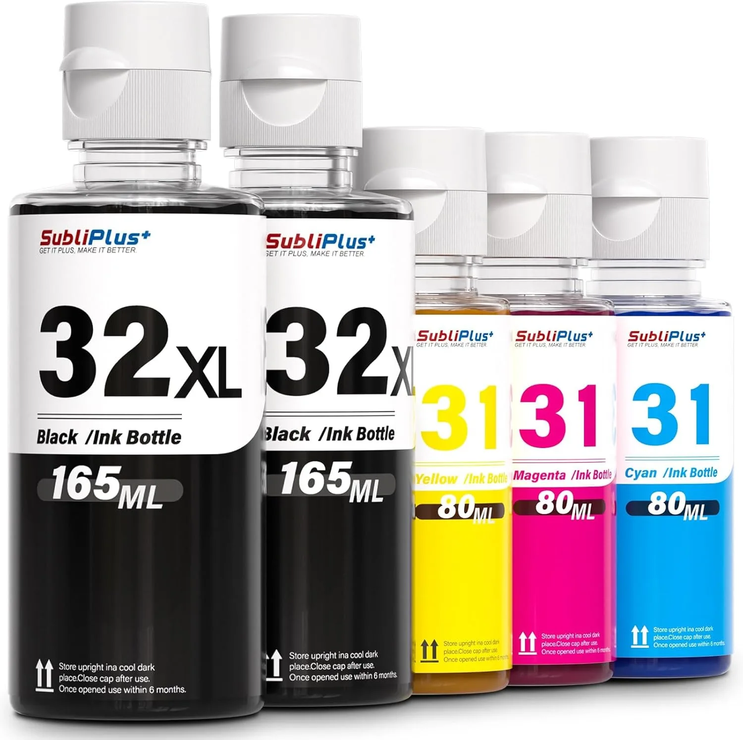 Комплект мастила 31 + 32XL (CMY 80 ml и Black 165 ml x2) за HP Smart Tank / DeskJet – SibliPlus+