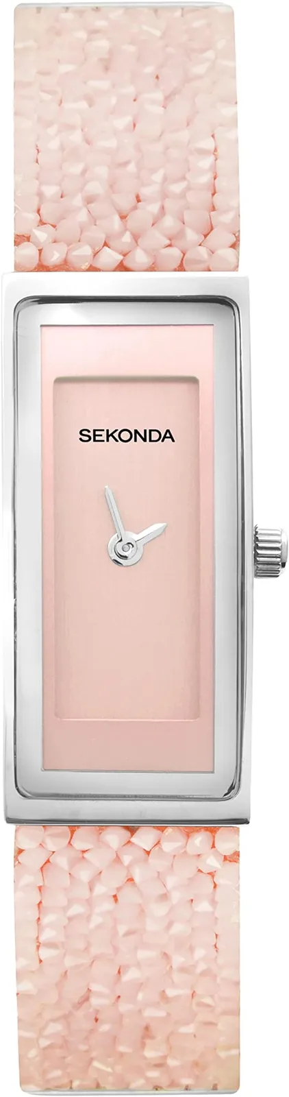Дамски часовник Sekonda Sparkle Slim с кристали, 17 мм