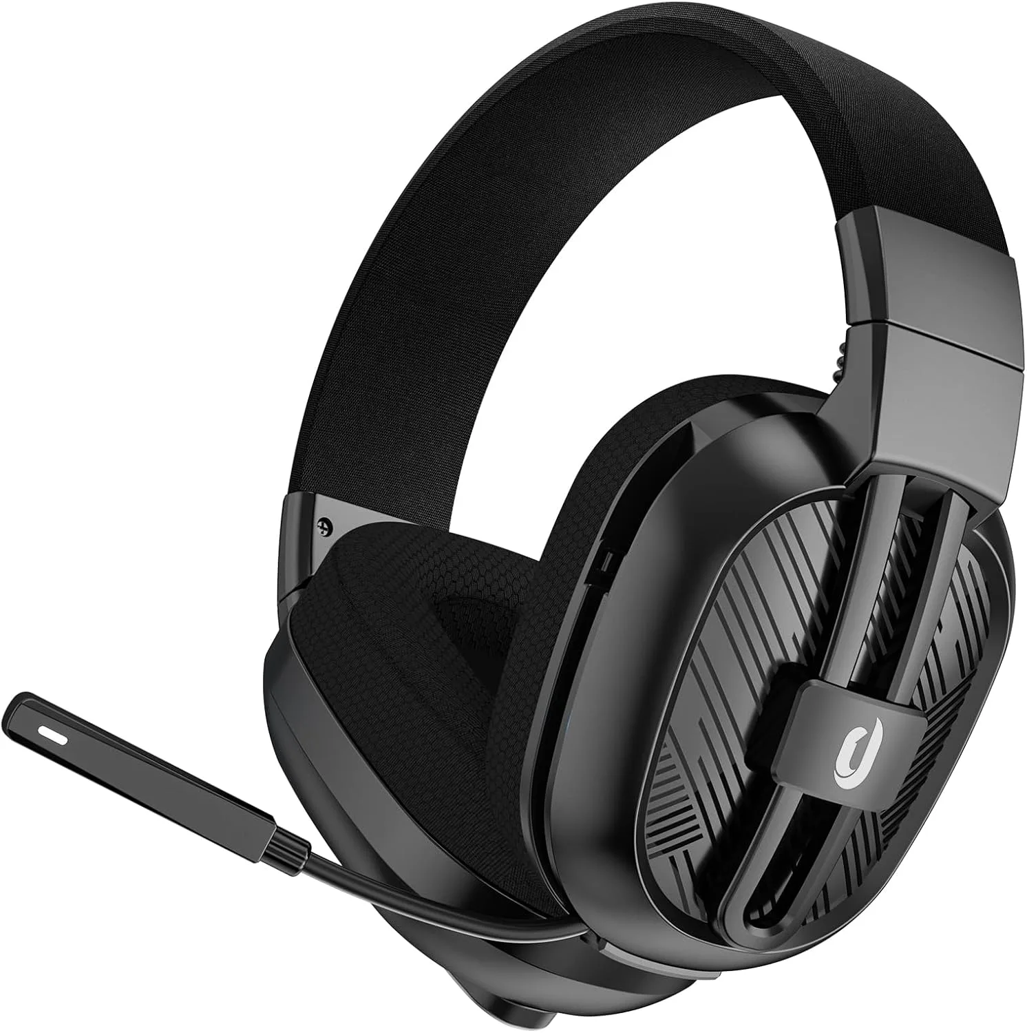 JIMYIU безжични геймърски слушалки с Bluetooth и 2.4 GHz, A.I. шумопотискащ микрофон