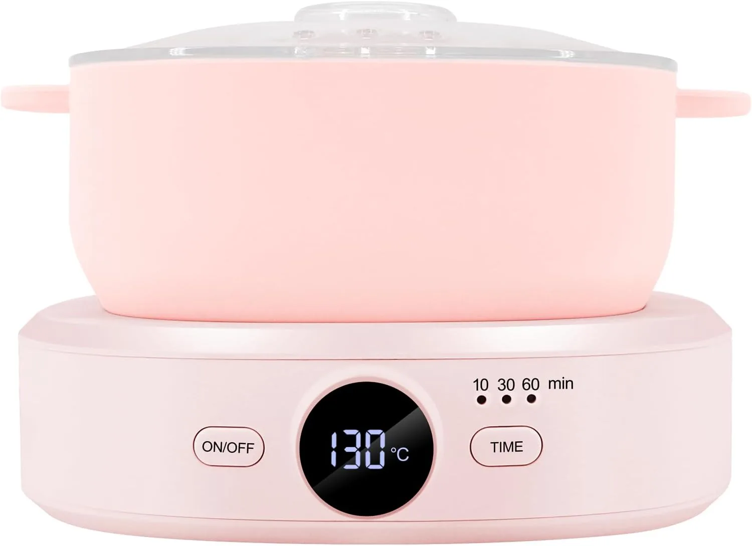 Нагревател за кола маска (wax warmer) със силиконова купа, таймер и регулируема температура 80–130°C