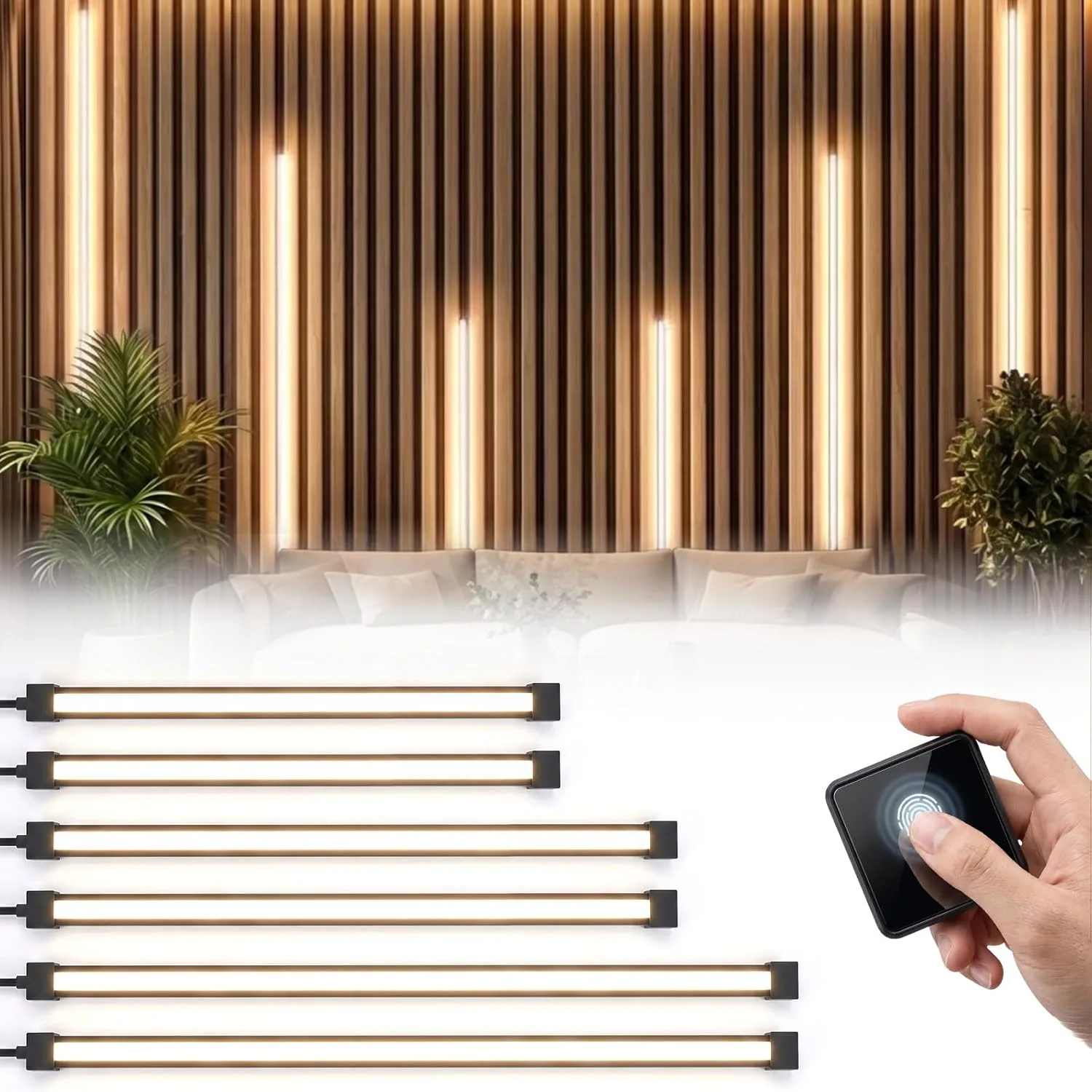 LED осветление за акустични стенни панели – комплект 6 броя