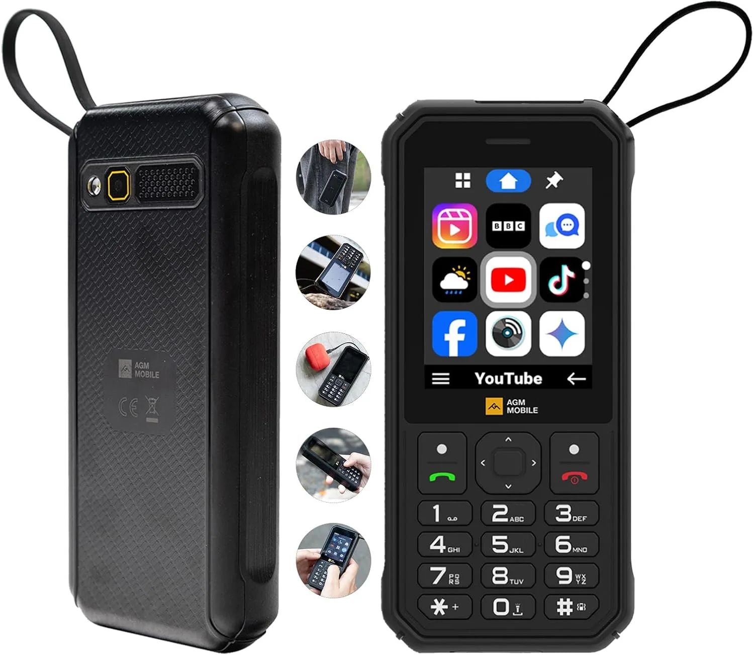 AGM M11 мобилен телефон, 4G, Dual SIM, IP68, IP69K, 4000mAh батерия, фенер