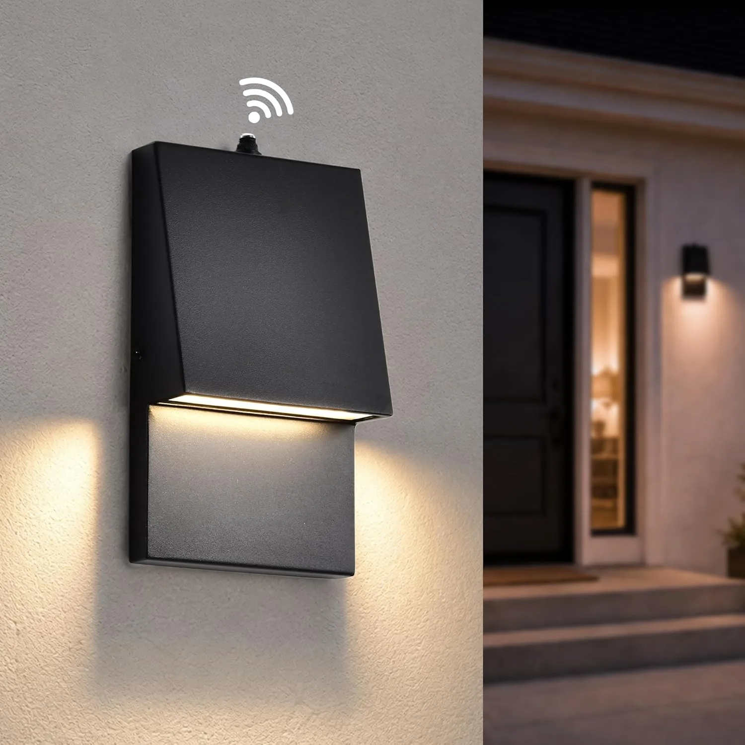 LED фасадна лампа с фотоклетка 10W – автоматично включване