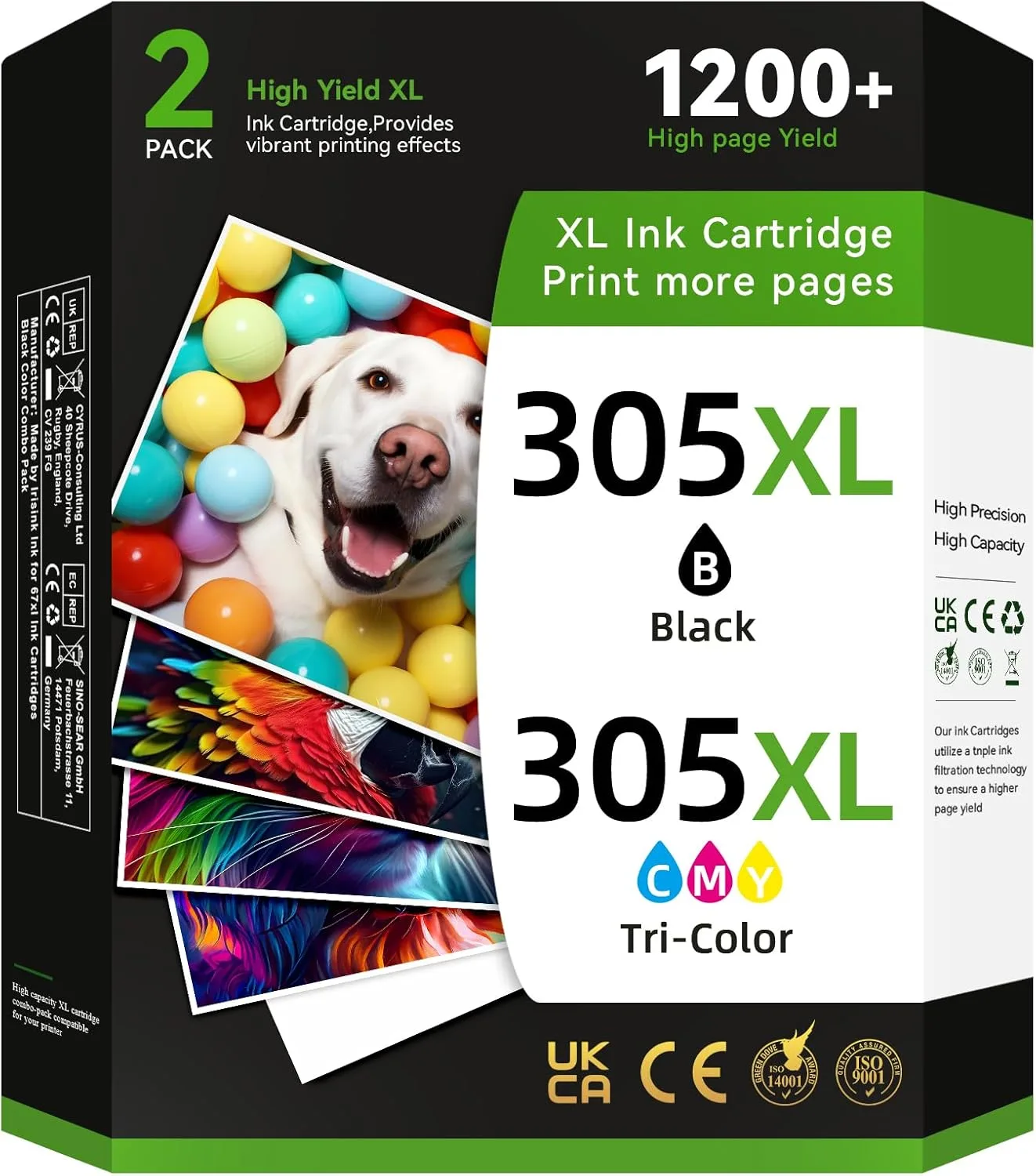 Мастилени касети 305XL за HP принтери – комплект 2 броя (черна + трицветна)