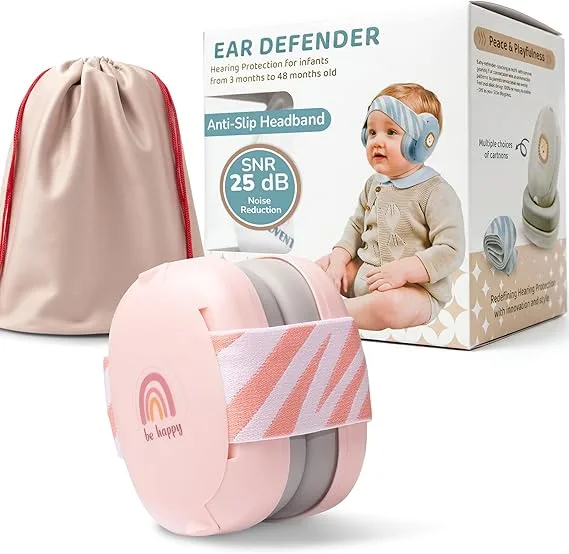 Бебешки антифони Ear Defender – защита за уши от 3 до 48 месеца, противоплъзгаща лента