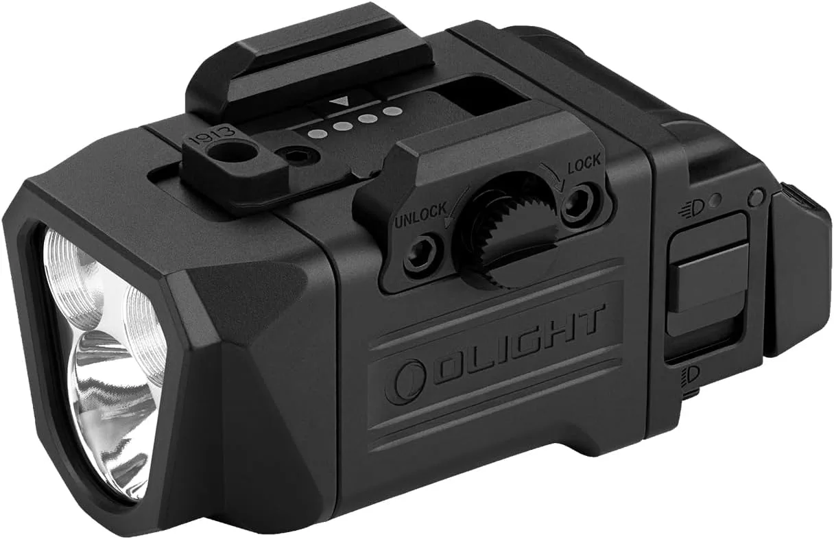 Olight PL X тактическо фенерче, презареждаемо USB-C, двоен лъч и стробоскоп
