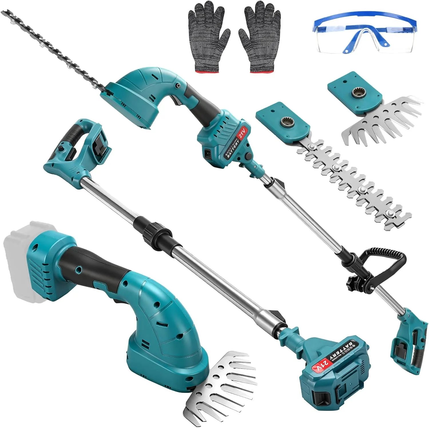 2в1 безжичен тример за трева и храсти с телескопична дръжка, Makita 18V (без батерия)