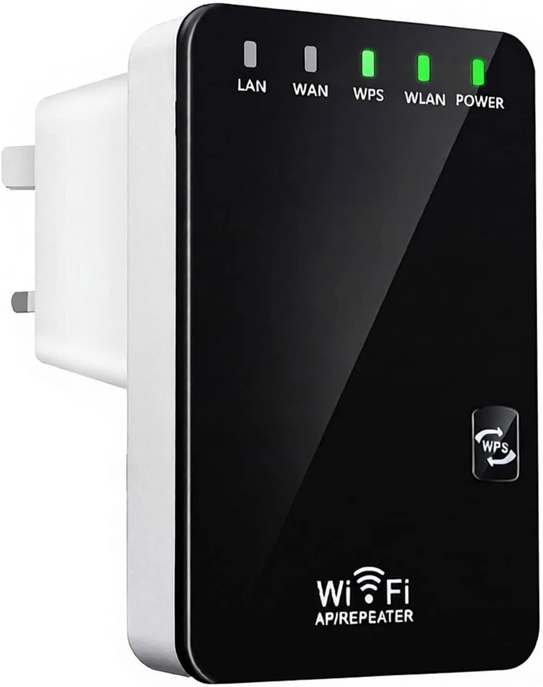 Безжичен WiFi N mini рутер/разширител (WiFi AP/Repeater) с 2 LAN/WAN порта и WPS