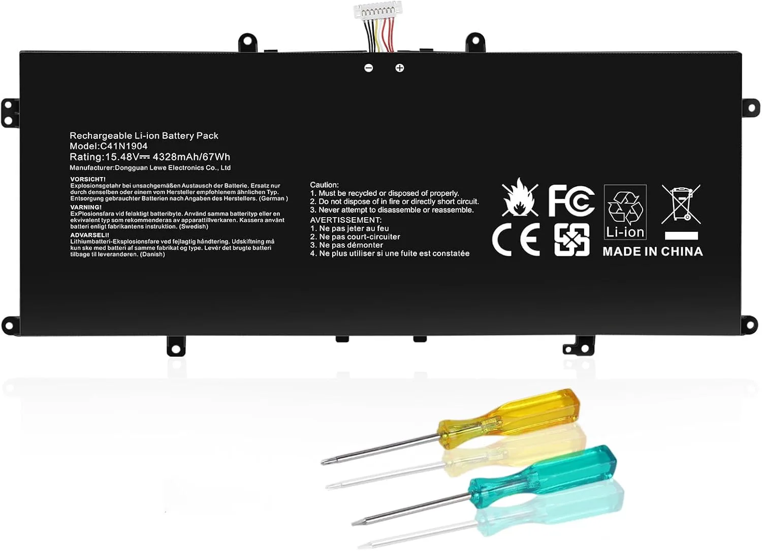 Батерия за лаптоп Asus C41N1904, 15.48V 67Wh (Li-ion)