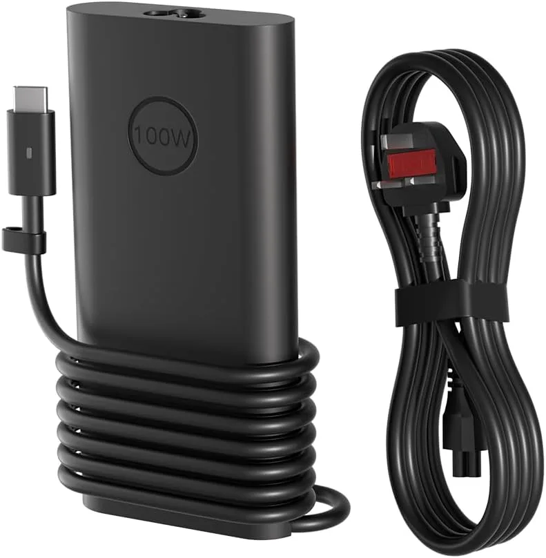 100W USB-C зарядно за лаптопи Type-C съвместимо с Dell Pro/Precision/XPS/Inspiron/Latitude