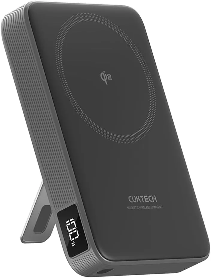 Магнитна power bank CUKTECH CP13 Qi2 15W (безжично) и 30W (кабелно) 10000mAh с дигитален дисплей