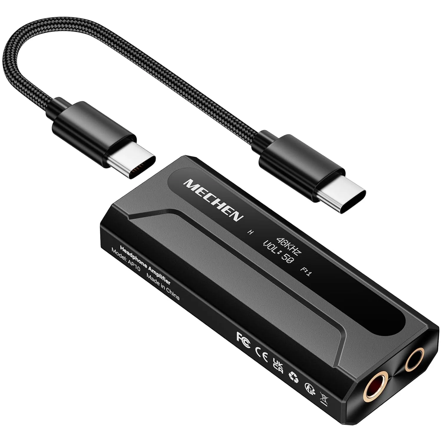 MECHEN AP10 USB-C към 3.5mm/4.4mm DAC усилвател за слушалки (dual headphone)