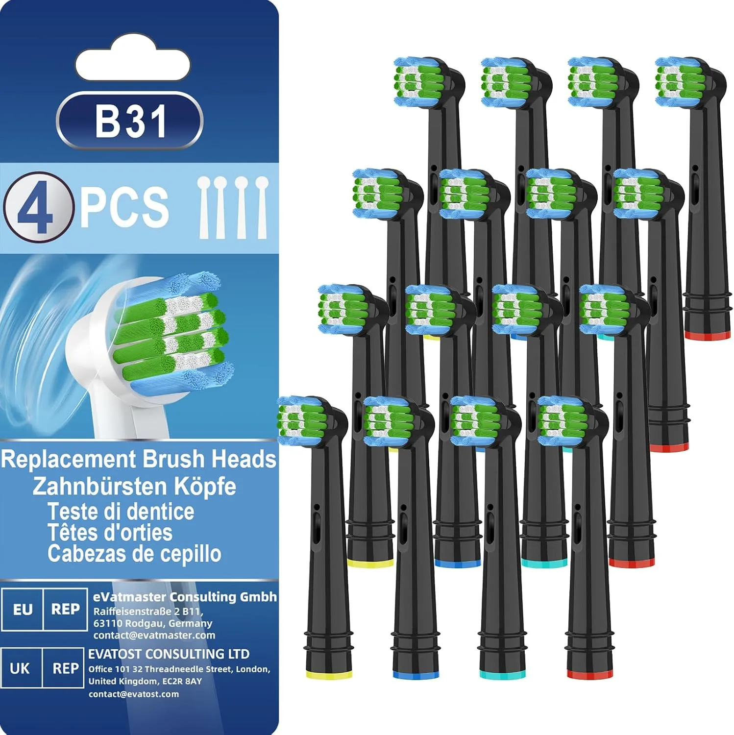 Комплект от 16 резервни глави за електрическа четка Oral-B (тип B31)