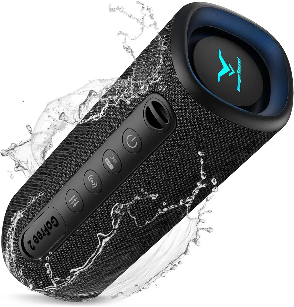 Bluetooth тонколона ScogeeSound с дълбок бас, RGB ефекти и водоустойчив дизайн, 25W, TWS