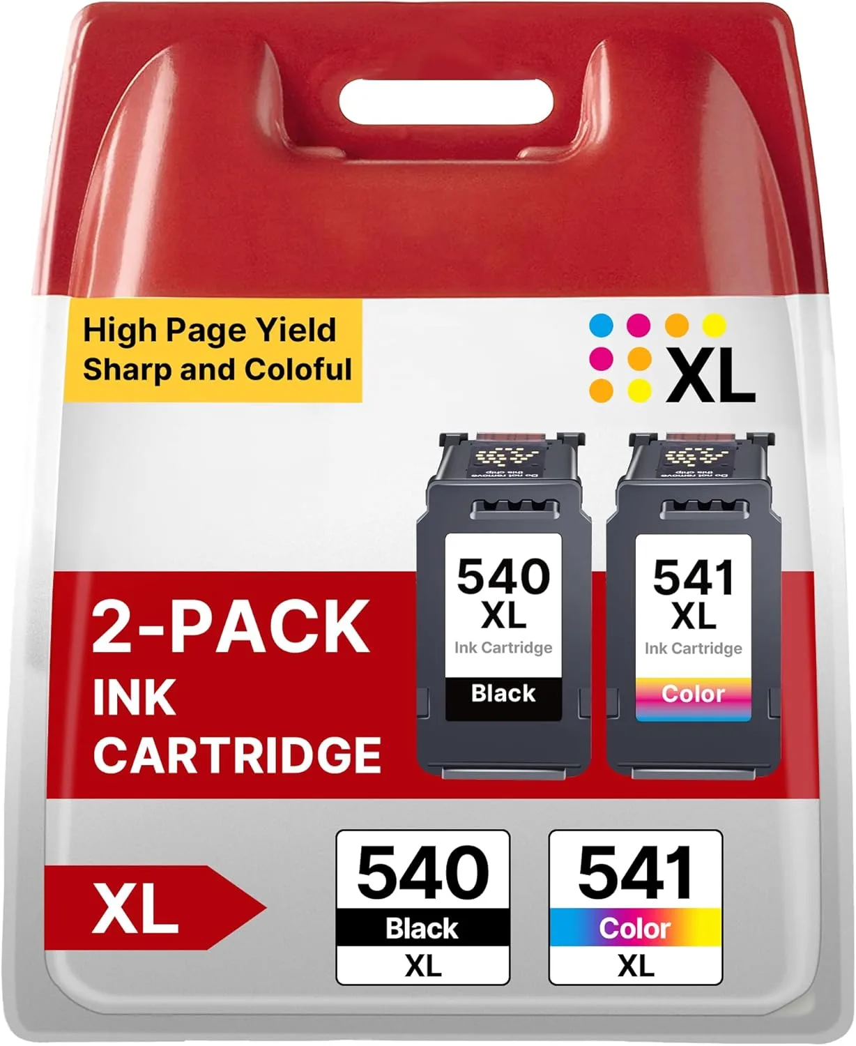 Съвместими мастилени касети PG540XL / CL541XL за Canon PIXMA – 2 броя (Black + Color)