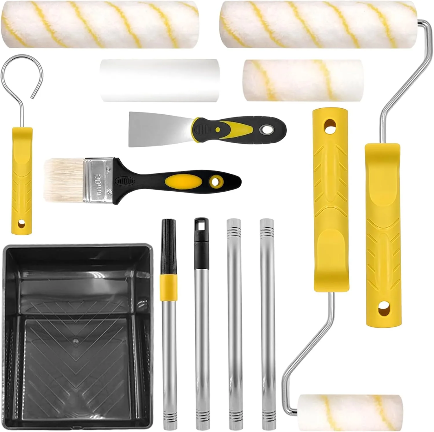 Комплект за боядисване Easy Coater – 12 валяци с удължител, тава и аксесоари