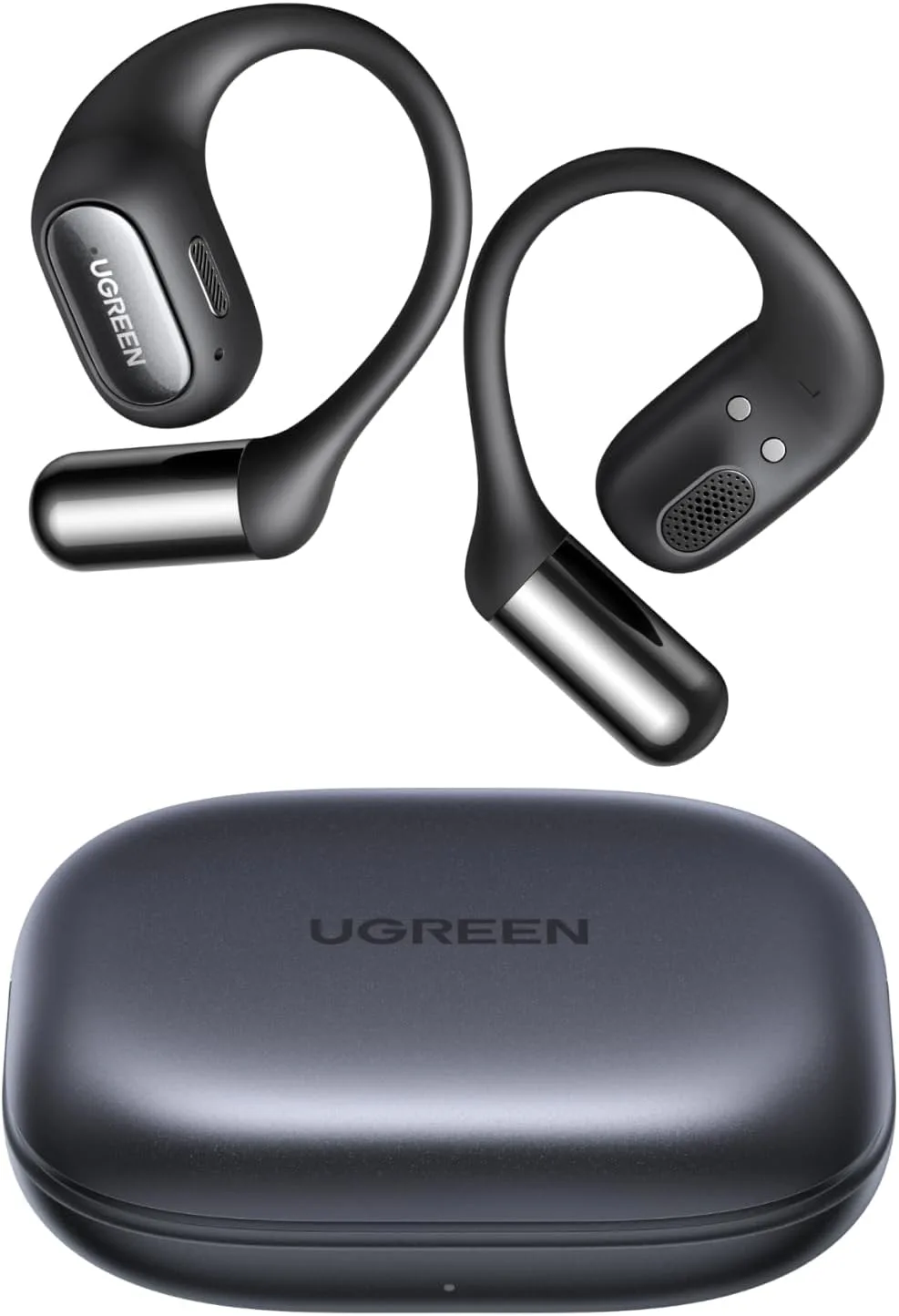 Безжични слушалки UGREEN с отворени уши (неинвазивни), Bluetooth 6.0 и 4 микрофона за ясни разговори