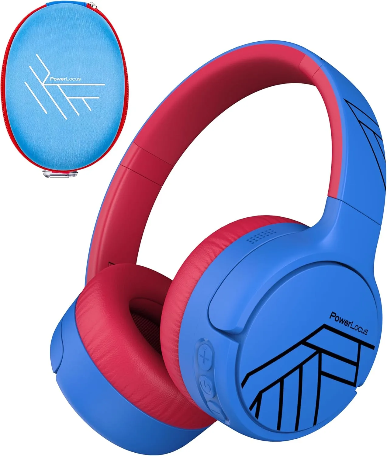Детски Bluetooth слушалки PowerLocus с активно шумопотискане и ограничение на силата на звука