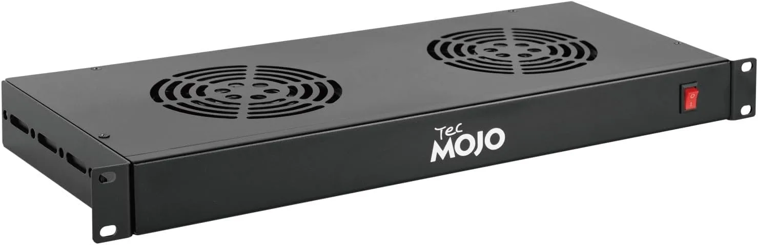 Tecmojo 1U охладителен блок за шкаф с 2 вентилатора (rack mount)